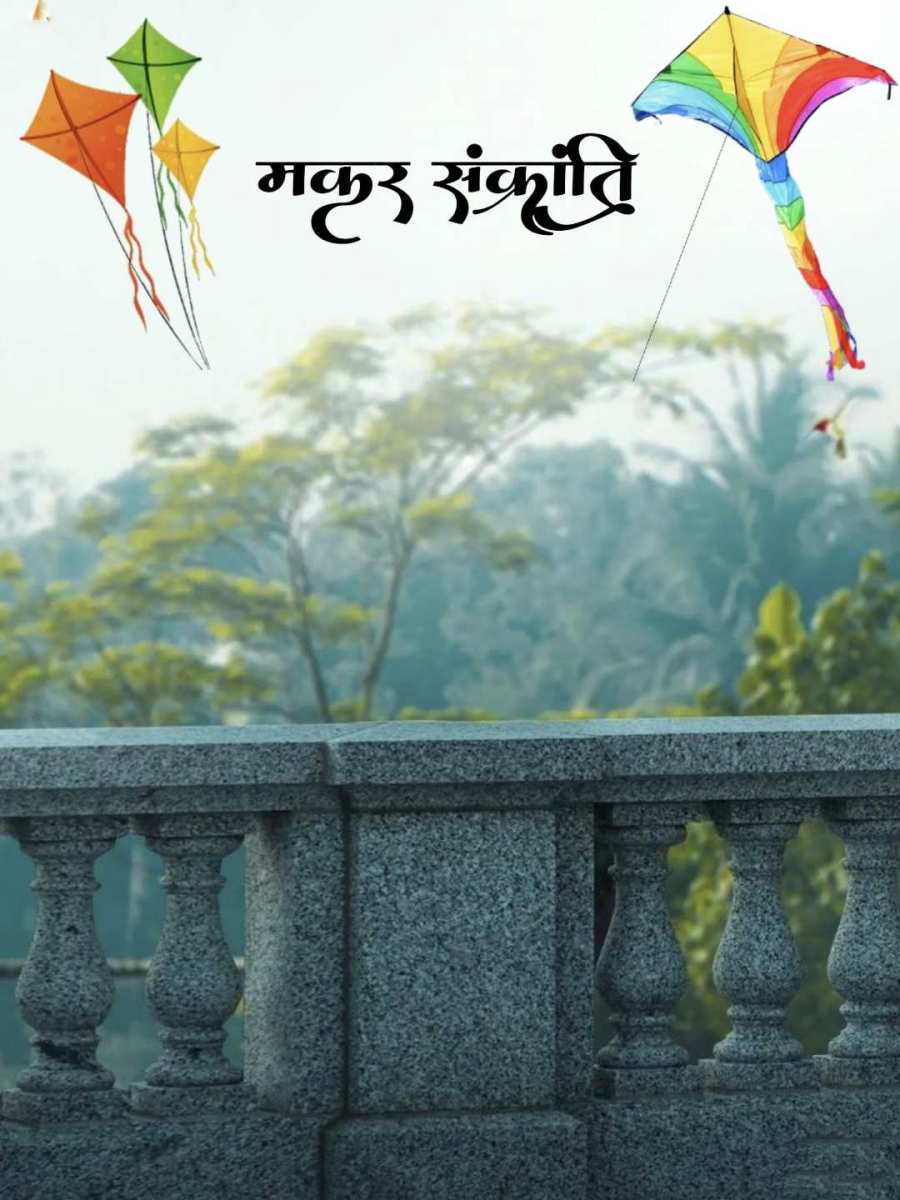 Makar Sankranti Photo Editing  Group Of People Flying Kites Background