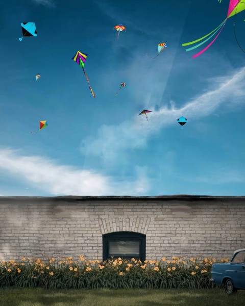 Makar Sankranti Sky Kite CB Editing Background  HD