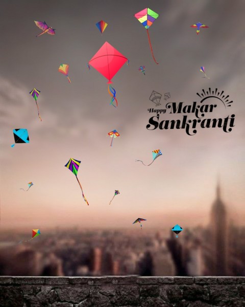 Makar Sankranti Terrace PicsArt Editing Background