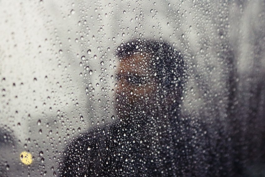 Man Rain Full HD Background Images Download