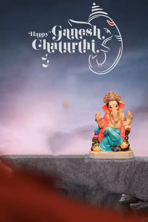 Marathi Banner  Ganesh Chaturthi Editing Background HQ