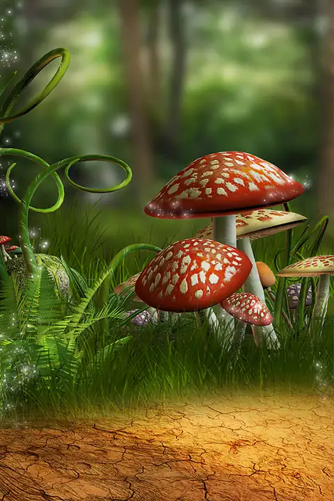 Mashroom Outdoor Studio Background HD Download