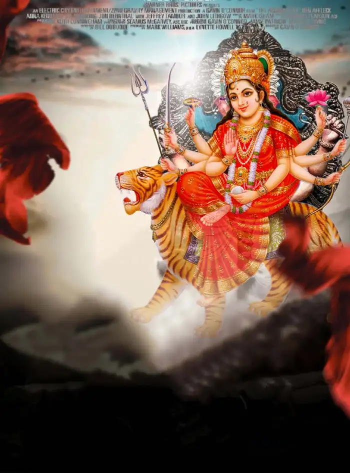 Mata Rani Durga Navratri Editing Background HD  For Picsart