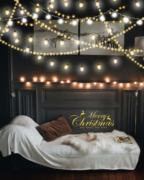 Merry Christmas Bed CB Picsart Editing Background