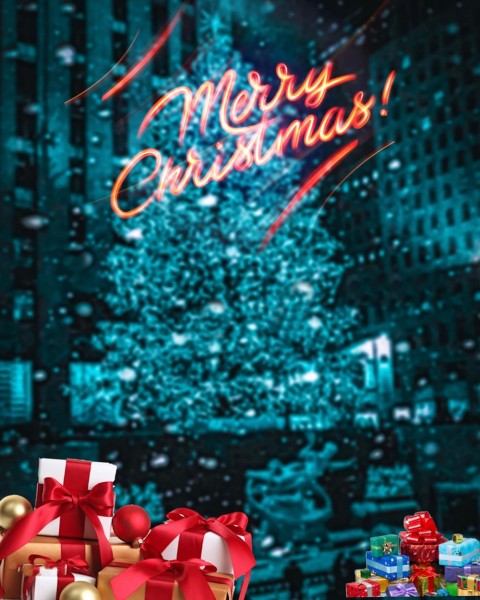 Merry Christmas CB Picsart Editing Background