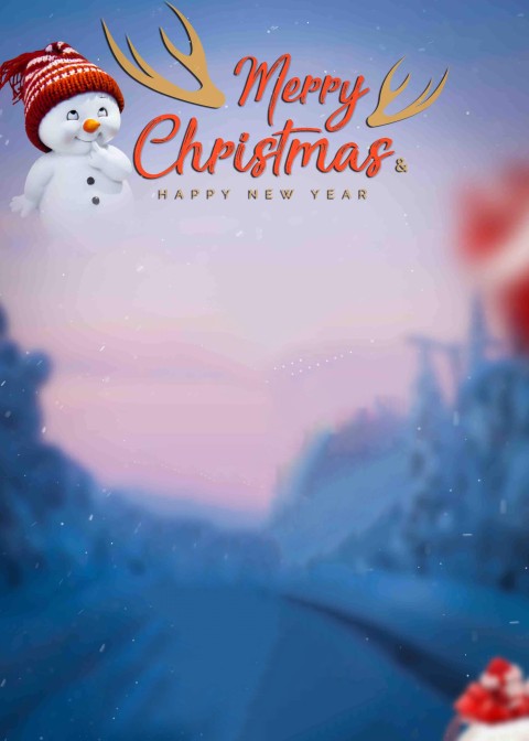 Merry Christmas Day Blur CB PicsArt Background HD