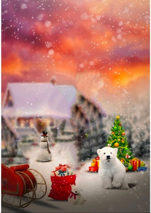 Merry Christmas Day Home CB PicsArt Background HD