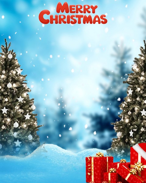 Merry Christmas Day Snow CB PicsArt Background HD