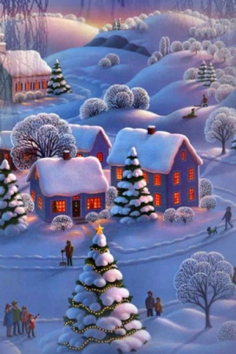 Merry Christmas Day Winter Home CB PicsArt Background HD