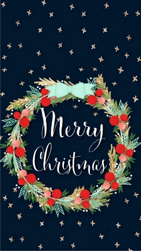 Merry Christmas Light Background Wallpaper