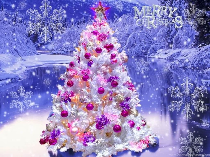 Merry Christmas Tree Background HD Download