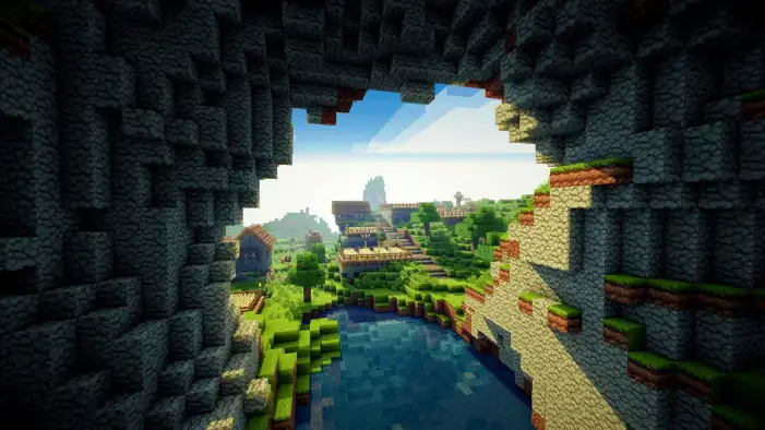 Minecraft Green Video Game Background Images Free