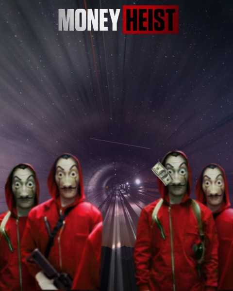 Money Heist PicsArt CB Editing HD Background Download