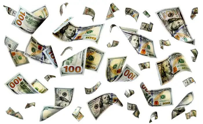 Money Transparent Falling Background Images