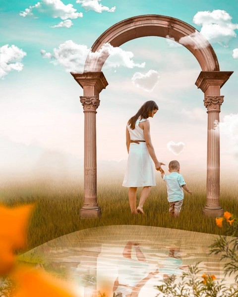 Mother Love Photo Editing HD Background Download