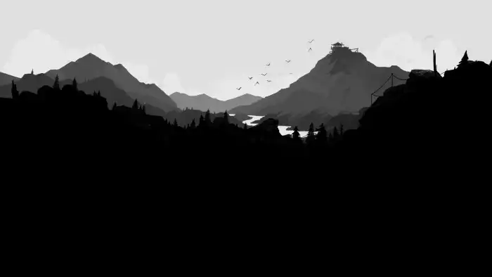 Mountain Black Minimalist Background HD Free Wallpapers