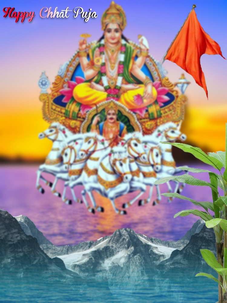 Mountain Chhath Puja Editing Background HD