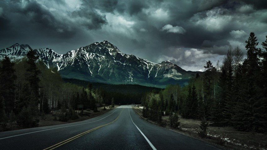 Mountain Dark  Road Background  Full HD   Download Free