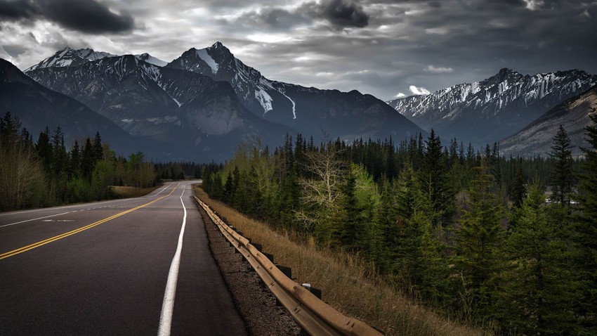 Mountain Nature Road Background Full HD Download