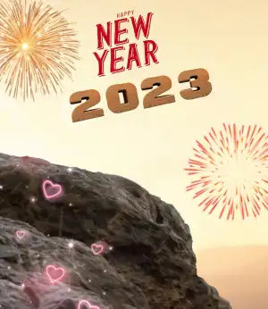 Mountain Picsart Happy New Year 2023 Background