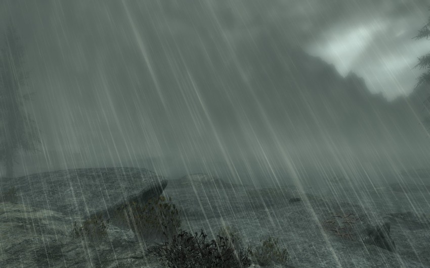 Mountain Rain HD Background Download