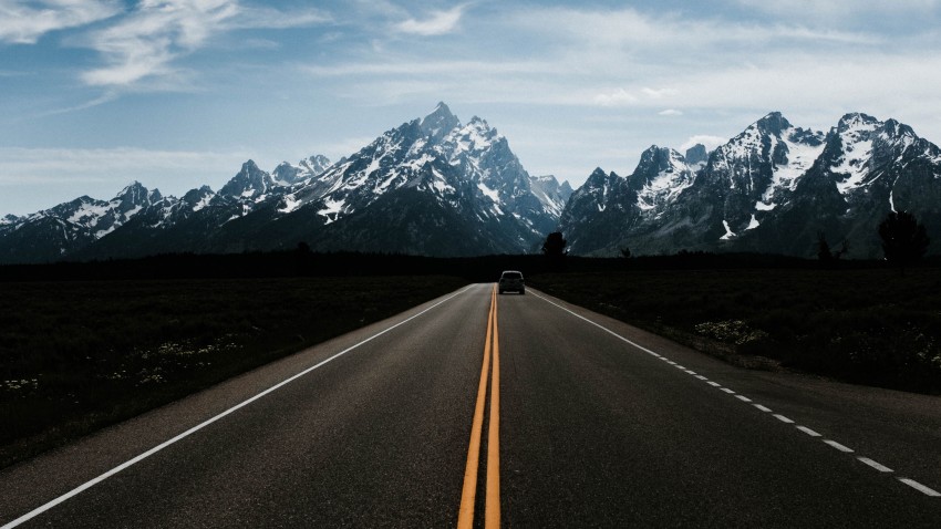 Mountain Road Background  Wallpaper HD   Download Free