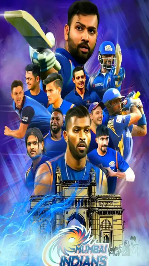 Mumbai Indians Player IPL Editing Background HD Download