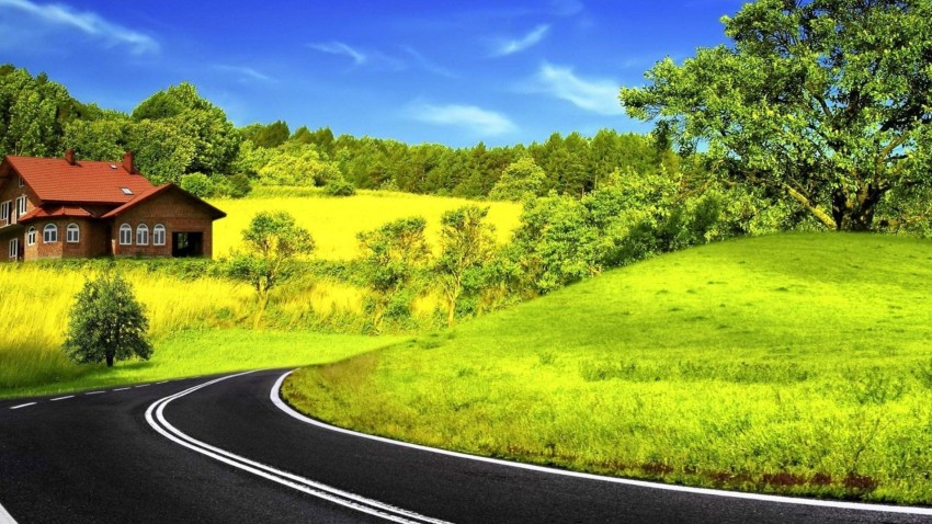 Nature Blue SKy  Road Background  Full HD   Download Free