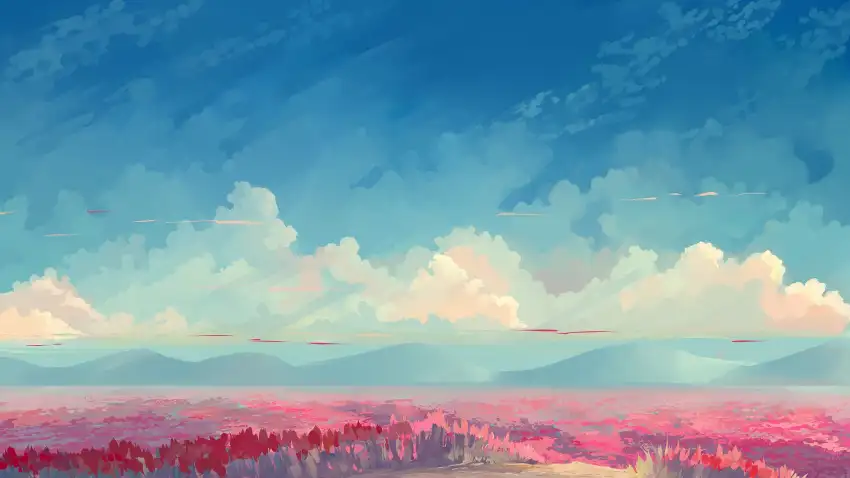 Nature Cartoon Anime Field Background HD Download