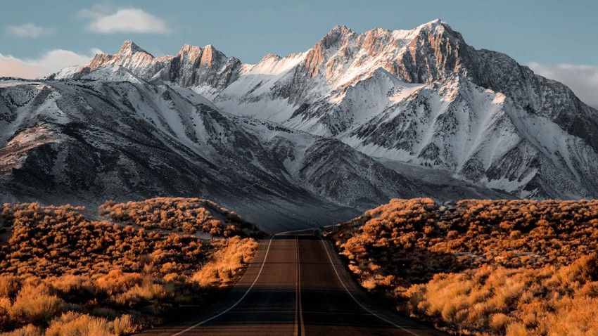 Nature Mountain Road Background HD Download