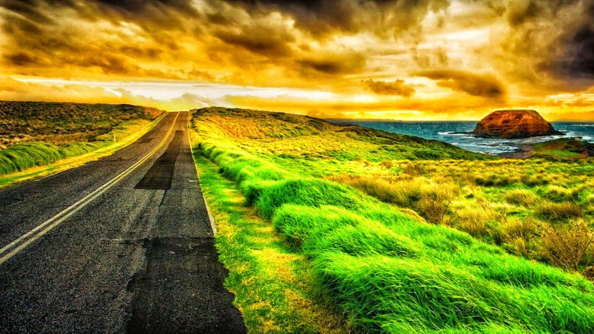 Nature Road Background HD Download