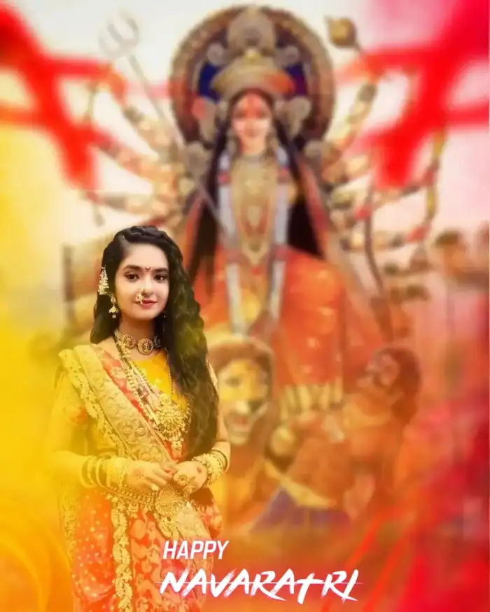 Navratri Editing WIth Girl Picsart Background HD