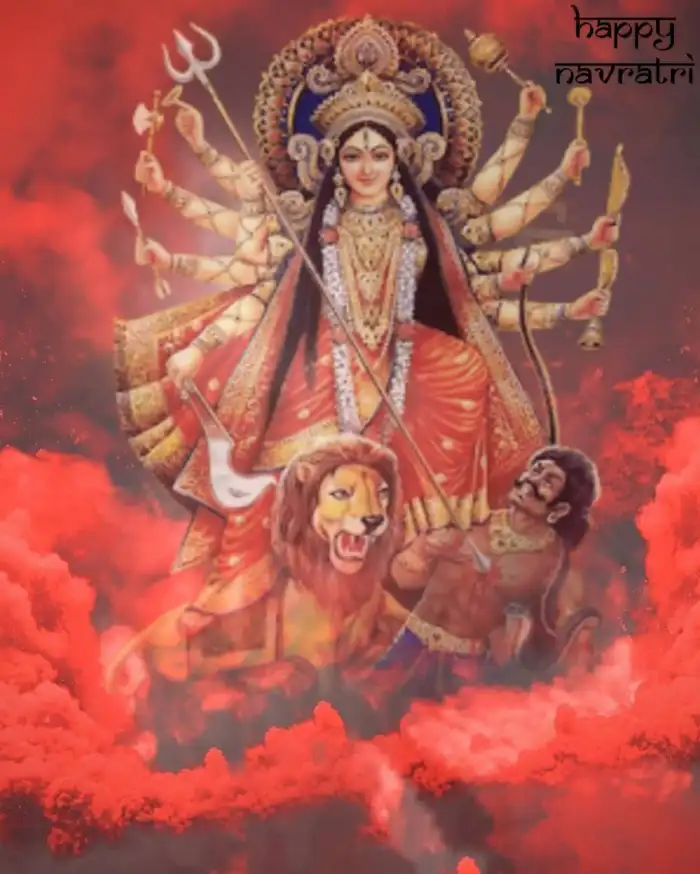 Navratri Maa Durga Background HD  For Photo Editing