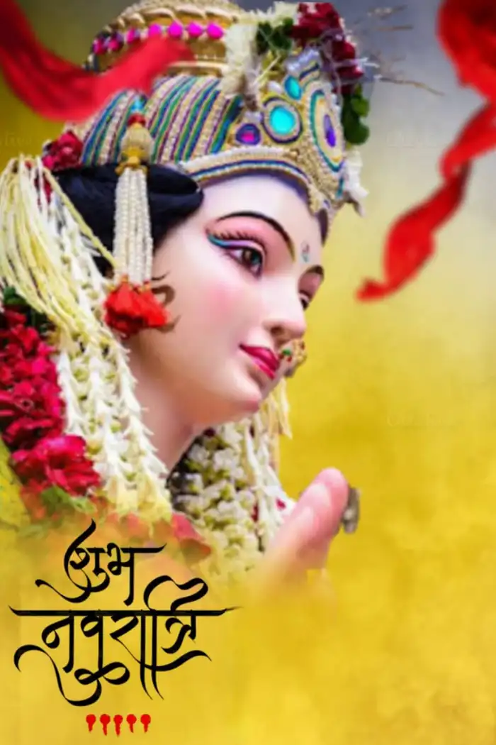 Navratri Maa Durga Face CB Editing Background Full HD Download