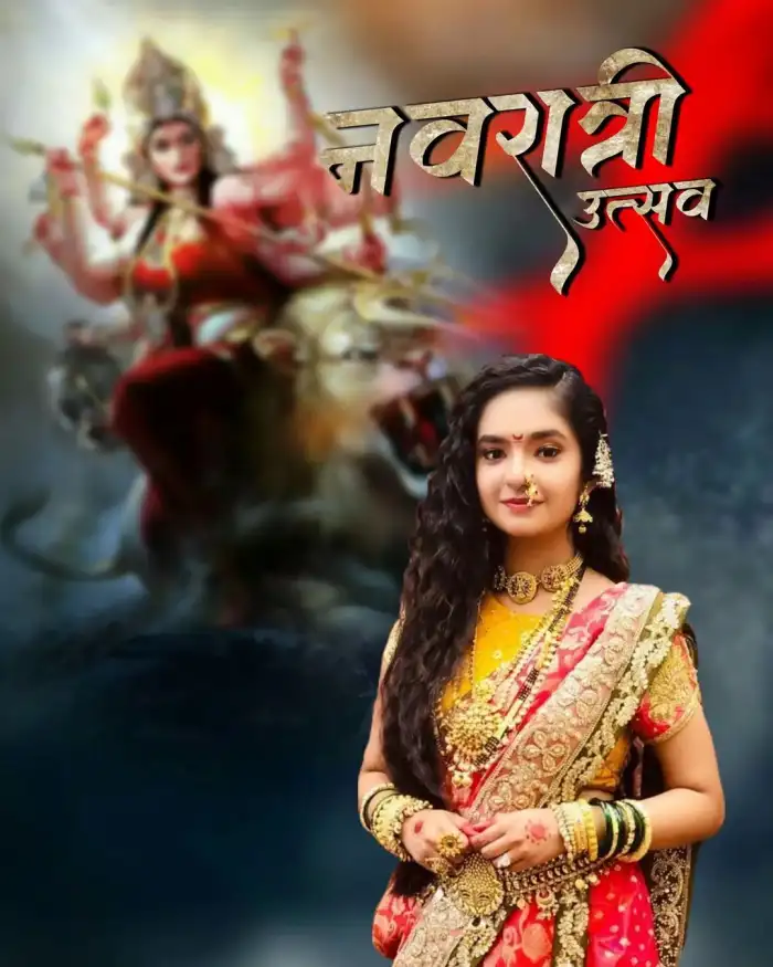 Navratri Maa Durga With Anusha Sen CB Editing Background HD