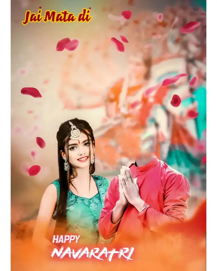 Navratri With Girl Boy Without Boy Editing Background HD