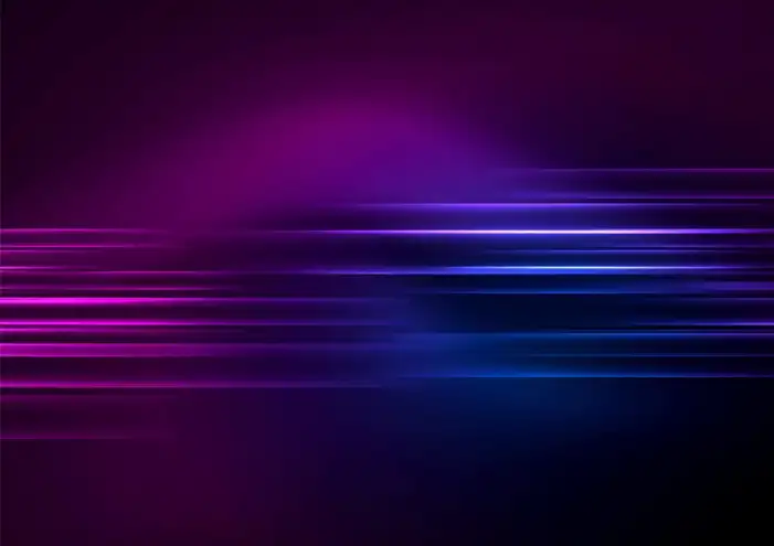 Neon Blue Purple Dark Retro Background