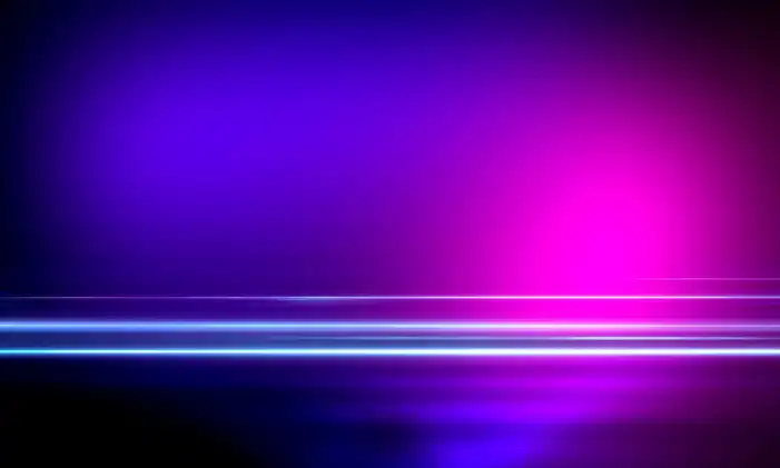 Neon Blue Purple Dark Retro Background