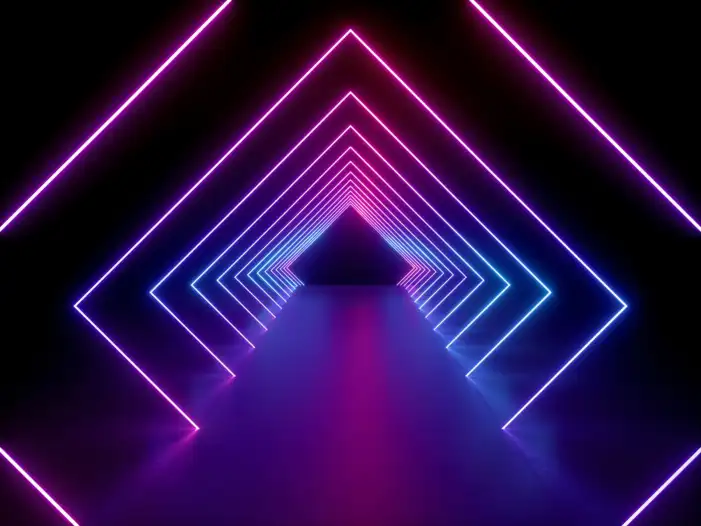 Neon Line Retro Background