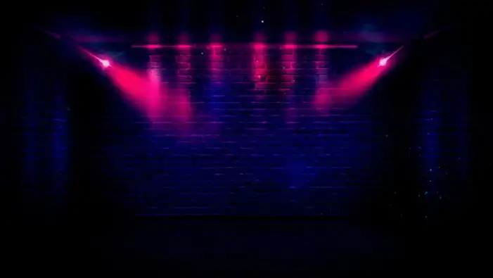 Neon Retro Blue Purple Light Background