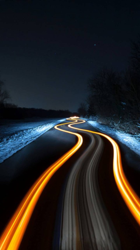 Neon Road Background Wallpaper Full HD Download