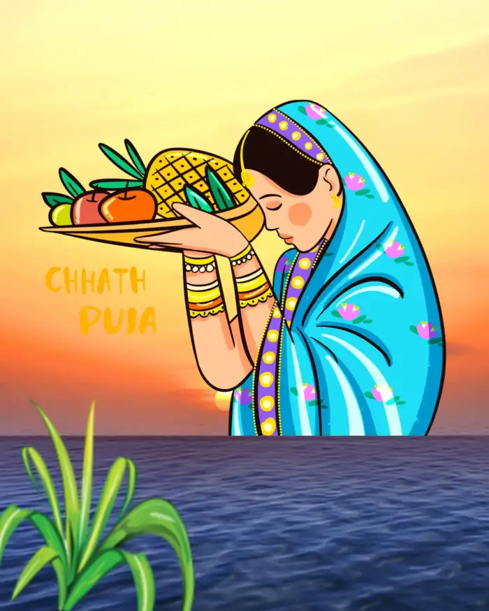 nEW Chhath Puja With Girl Editing Background