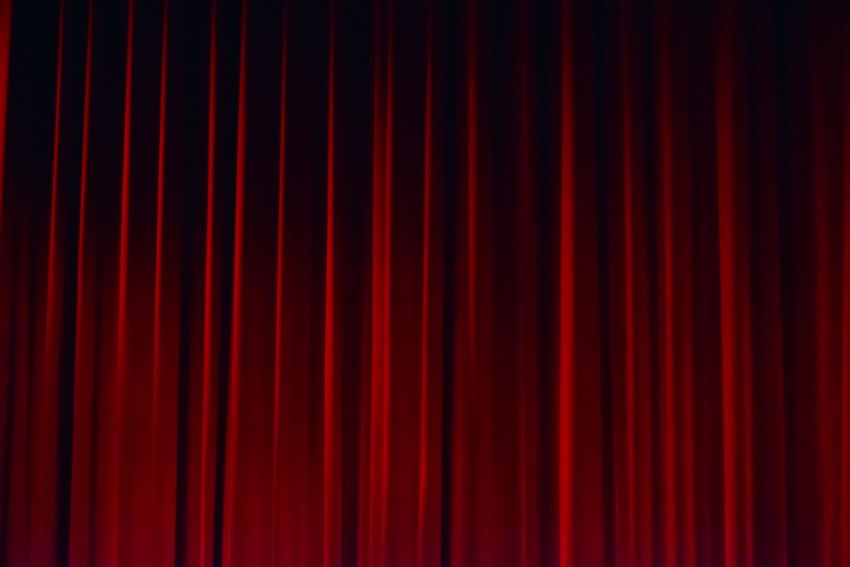 New Red Curtain HD Background Wallpaper