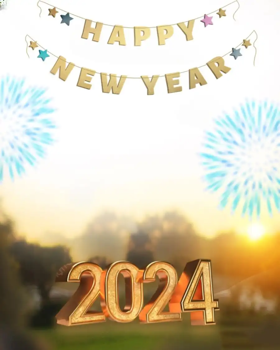 New Year 2024 Editing Background HD Free