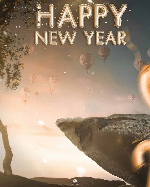 Mountain New Year Editing Background 2021