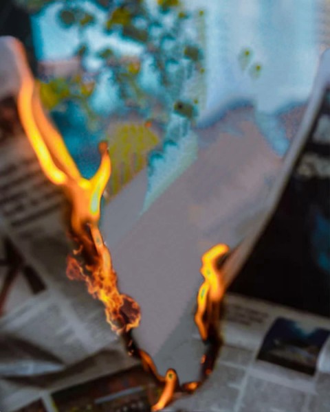 Newspaper Fire CB Background HD