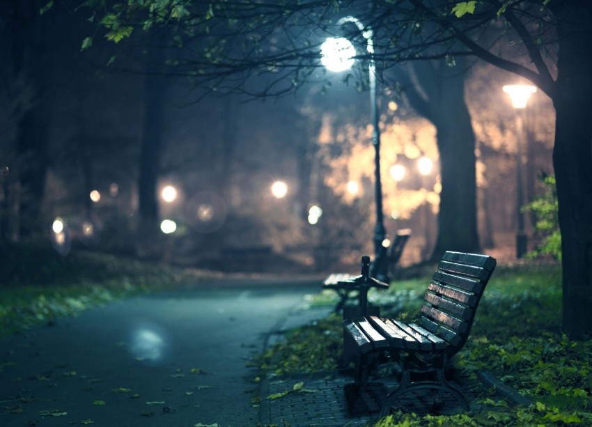 Night Alone Chair HD Background Wallpaper Pic