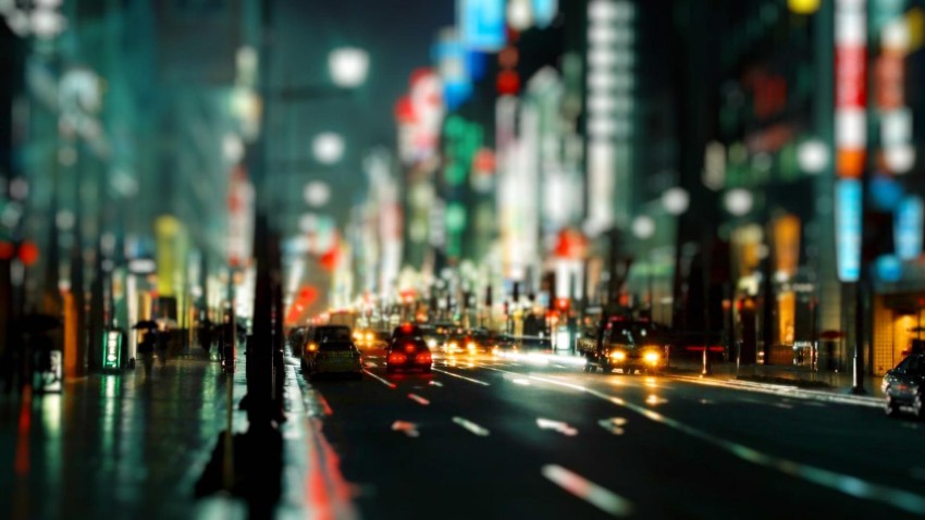 Night Building City Road Background HD Download Free