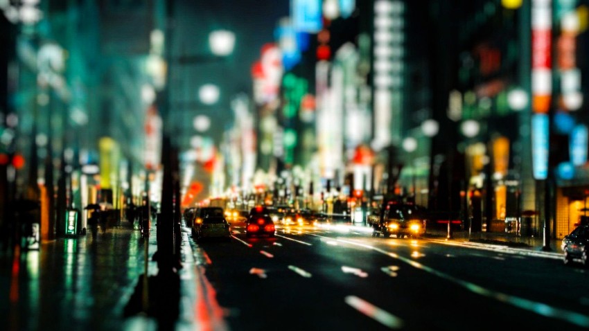 Night City Road Blur Picsart Editing Background Download HD