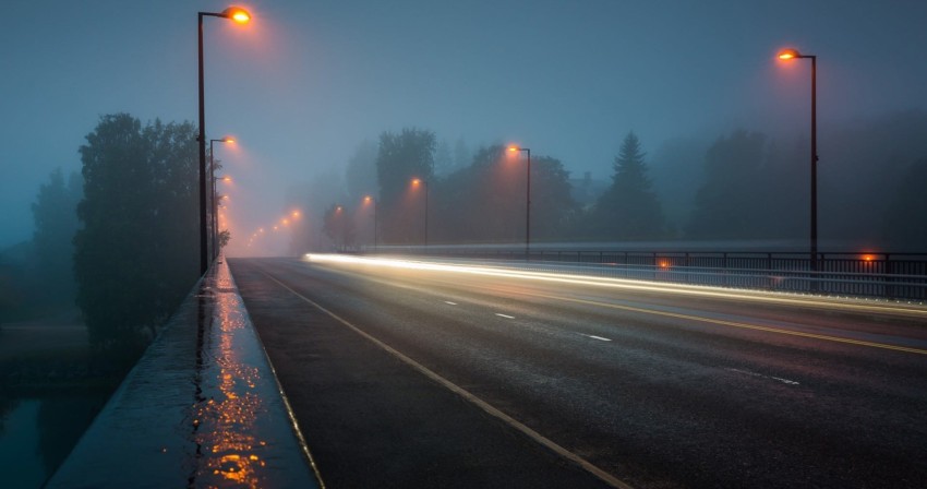 Night Empty Road Background HD Background Free